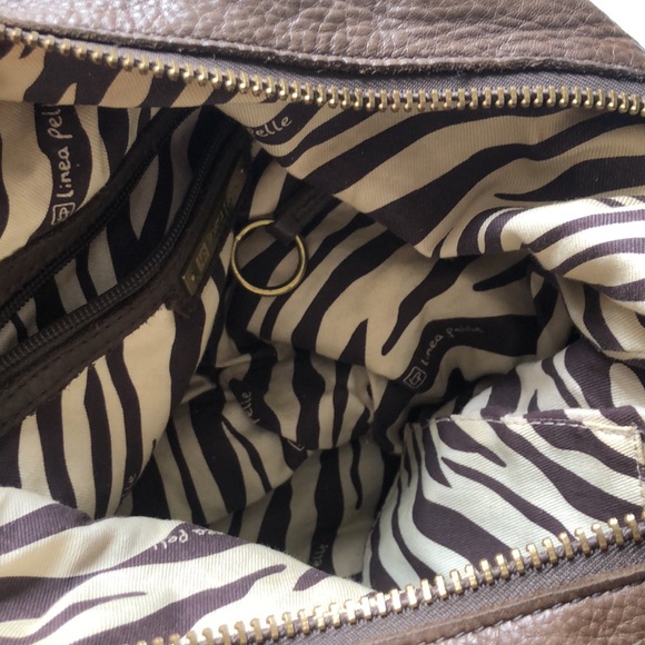 Linea Pelle Genuine Italian Brown Leather Bag - Picture 7 of 9